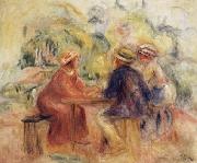 Pierre Renoir Meeting in the Garden France oil painting artist